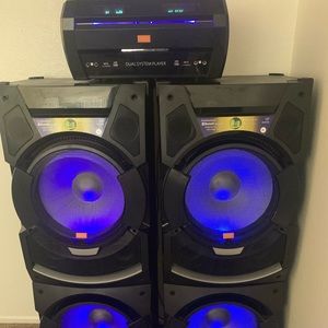 Dual Speaker System with DJ Booth